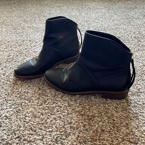Ugg black leather booties